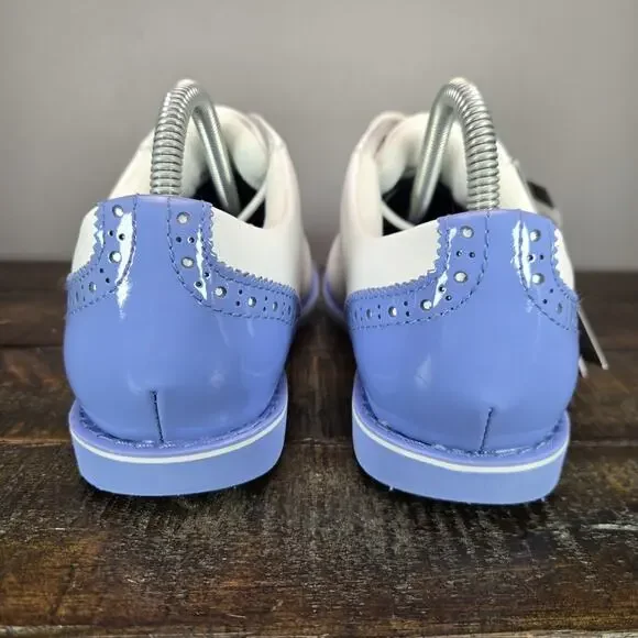 NEW G/Fore Gfore G4 Fore Gallivanter Womens Size 6.5 Golf Shoes White Blue - Picture 4 of 12